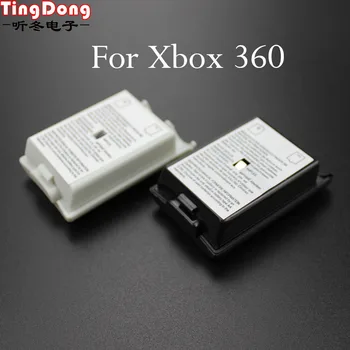 100BUC Reîncărcabilă Baterie AA Capacul din Spate Caz Shell Pack Pentru Xbox 360 Wireless Controller Nou Joc Accesorii Neagră și Albă