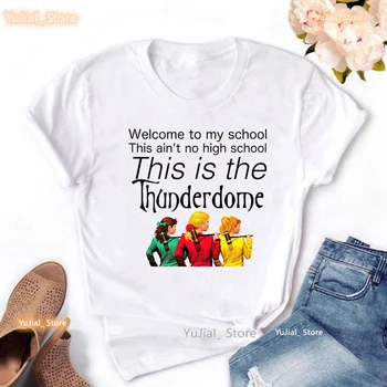 Acest Lucru Este Thunderdome Grafic De Imprimare Tricou Femei Heathers Muzical Tricou Amuzant Tricou Alb Femme Vara T-Shirt Femei
