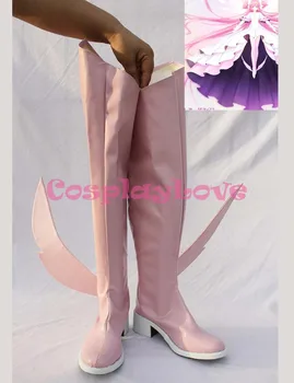 Mai Nou Personalizat Anime Japonez Puella Magi Madoka Magica Madoka Kaname Final Cosplay Pantofi Cizme Lungi Pentru Halloween