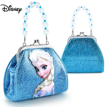 Disney Frozen 2 Poseta Geanta Printesa Anna elza Geanta pentru Fete Portabil Cosmetic Multi-scop de Stocare de Monede de Aur Saci