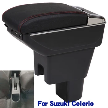 Pentru Suzuki Celerio Cotiera Cutie Pentru Suzuki Celerio Consola centrala Modificarea Accesorii Suport pentru pahar Mare Spațiu de Interfață USB
