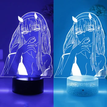 Led-Uri De Banane Pește Interior Lumina De Noapte Anime Demon Slayer Lampa Pentru Acasă Camera Indie Copil Decor Copil Cool Cadou Manga Zero Doi Figura