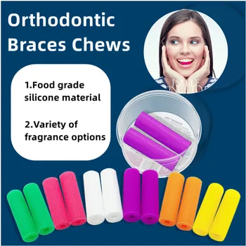 2 Buc Invizibil Corecție Ortodontic Dentar Mestecat Guma cu Aroma de Fructe Bastoane Ajuta Bretele și Dinții se Potrivesc Îndeaproape de Ingrijire Dentara