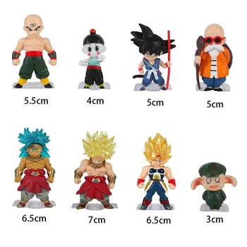1set Q Versiune Anime Dragon Ball Figura Cutie Surpriză Uron Goku Tien Shinhan Cifrele de Acțiune de Colectare Model de Jucarii pentru copii Cadouri