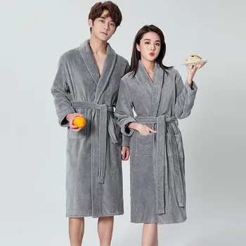 Prosop De Cuplu Halat Kimono-Halat De Baie Rochie De Toamna Noi Maneca Lunga, Pijamale Lenjerie Intima Casual Pijamale Noutate Homewear