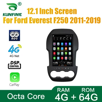 Tesla Ecran Android 10.0 4GB RAM 64GM ROM Octa Core Auto GPS DVD Player Deckless Stereo Auto Pentru Ford Ranger F250 2011-2019