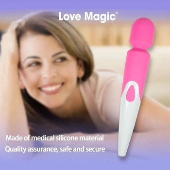 Calitate Premium Femeie Masturbari Masaj Av Vibrator Cu 10 Viteze Cu Frecvență Variabilă Silicon Rezistent La Apa Este Mare Produse Pentru Adulți