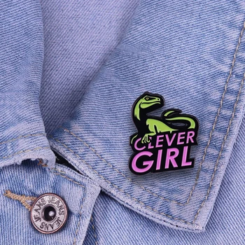 Fată Deșteaptă Broșe Dinozaur Logo Parc Insigne Aventura Sci-Fi Film De Inspirație Ace De Haine, Accesorii Moda Bijuterii Cadouri