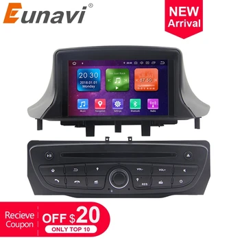 Eunavi 1 Din Android 9 Radio Auto Stereo Multimedia Pentru Renault Megane 3 Fluence 2009-2015 GPS TDA7851 4G 64GB MP3 player RDS BT