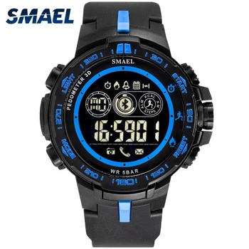 SMAEL Digital bărbați Ceasuri Sport rezistent la apa 50M ceasuri Fashion Multifuncțional oră Relojes Hombre 8012 LED Auto data cutie de cadou