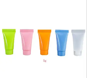 5ml 5g de Plastic Clar Lotiune Tub Moale de Ambalare Sticle de Îngheț Flip Eșantion Gol Machiaj Cosmetice Crema Recipient 100buc/lot
