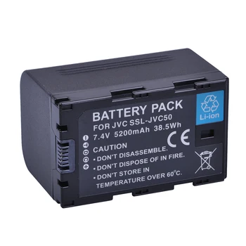 1 x 7.4 V 5200mAh SSL-JVC50 Baterie pentru JVC jvc50 GY-HMQ10, GY-LS300, GY-HM200, GY-HM200U, GY-HM250,GY-HM600,GY-HM600EC, GY-HM650