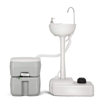Plastic HDPE puternic portabil în aer liber, pompe de picior operat autonom stație de spălare mână