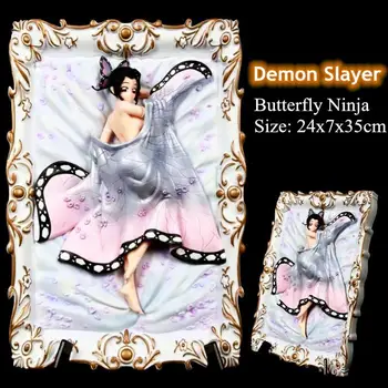 Demon Slayer Figura Anime 3D cu Rama Foto Kochou Shinobu Acțiune Figura Kimetsu nu Yaiba Kamado Nezuko Figurina Adult Papusa Jucării