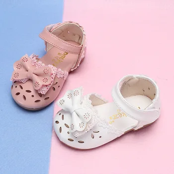Cele Mai Noi De Vară Pentru Copii Pantofi De Moda Piele Dulce Pentru Copii Sandale Pentru Fetițe Copilul Copil Respirabil Hoolow Arc Pantofi