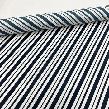 145 cm Lățime Moda Dungi Diagonale din Bumbac Imprimat Sau Imita Dublu Tesatura Crep Pentru Femei Rochie Bluza Pantaloni DIY Pânză de Cusut