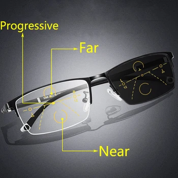 Progresivă Fotocromatică Ochelari De Citit Bărbați Femei Multifocale Presbyopic Ochelari Anti-Lumina Albastră De Blocare Ochelari De Vedere Ochelari