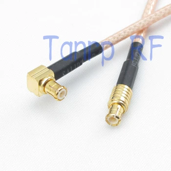 10buc 6 MCX masculin la MCX plug de sex masculin unghi drept RF adaptor conector 15CM Coadă coaxial cablu prelungitor RG316