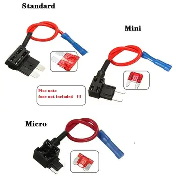 12V Micro/mini/standard de MICI Dimensiuni MEDII Masina clemă Adăugați-un circuit Adaptor ROBINET cu 10A Micro Mini Standard ATM Lama de Siguranțe