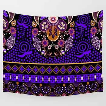 Simsant Bohemia Tapiserie Flori Violet Artă Abstractă Agățat de Perete tapet pentru Camera de zi Dormitor Decor Acasă Banner