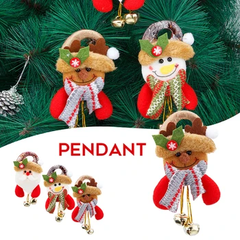 De Crăciun Jingle Bell Pandantiv Mini Desene Animate Drăguț Papusa De Plus Xmas Copac Ornament Pentru Acasa, Hotel, Bar Decor Новый Год 2022