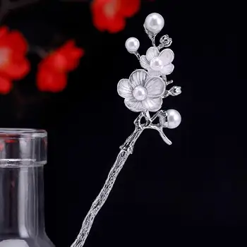 Nunta De Flori Ac De Păr Simulat Perle Floare Stick De Păr Accesorii Par Bijuterii Cadouri Pentru Femei