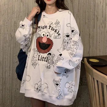 AYUNSUE Moda de Iarna pentru Femei Jachete Supradimensionate Stil coreean Femeie Haine Pulover 2021 Scrisoare Topuri cu Maneci Lungi Pulovere WPY