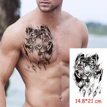 Impermeabil Tatuaj Temporar Autocolant rechin tigru gheare de animale tatuaj transfer de apă fals tatuaj flash tatuaj Barbat Femeie copil