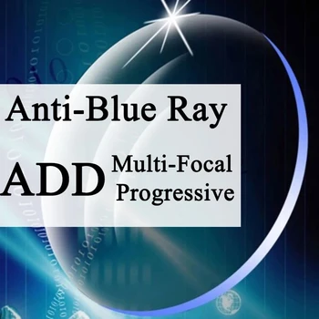 Personalizat o Pereche De Lentile Optice Progresivă Multi-focus & Anti-albastru Miopie Miopie rezistent la zgarieturi 1.56 1.61 1.67 Index