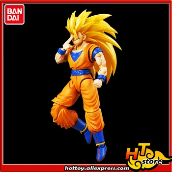 100% Original BANDAI Figura creștere Standard de Asamblare Figura de Acțiune - Super Saiyan 3 Son Goku din Plastic Model de 