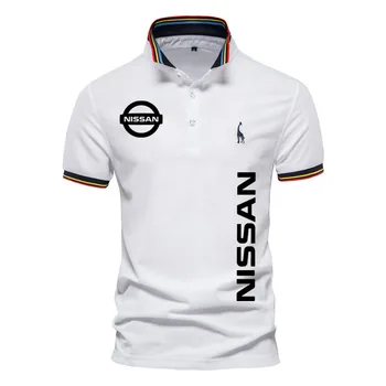 Vara Barbati de Golf Tricouri Bluze cu Maneci Scurte Topuri Nissan masina logo-ul de imprimare Noi de vânzare Fierbinte 100% bumbac moda tricou polo barbati