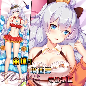 Joc Anime Honkai Impact 3 Catina Kaslana Sexy Dakimakura Îmbrățișează Corpul De Pernă Acoperă Pernă Pernă Ziua De Crăciun Noi Mk
