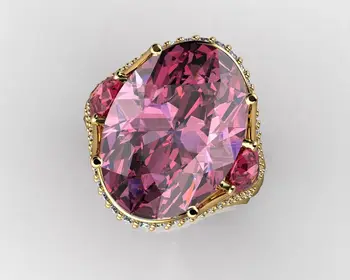 2019 Colorate Cubic Zirconia inel pentru femei nunta logodna inel ovale bijuterii, cadouri, en-gros vrac