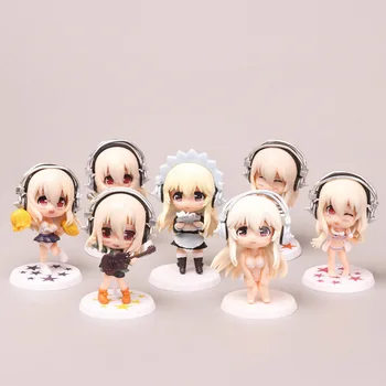 Kawaii SUPERSONICO Anime Virtual Idol figurina PVC Jucării Drăguț Bikini Sexy Papusa Casa Decor Ornamente de Colectare de Cadouri pentru Baieti