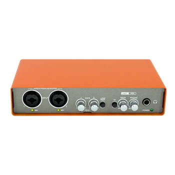 Interfata Audio Placa De Sunet Cu Monitorizarea Mixer Electric Chitara Înregistrare Live Studio Profesional Cântând Placa De Sunet
