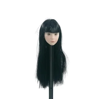 1/6 Cap Scara Sculptură din Asia Copil Model Feminin PVC Planta Păr Negru, Lung și Drept 12 Inch figurina Papusa Corp