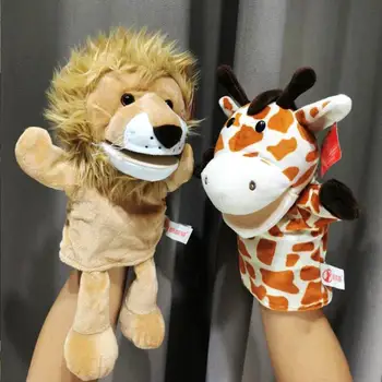 regele leu marionetă Animale de Pluș Jucării de Mână Deget Poveste de Păpuși Kawaii Păpuși Educative Jucarii Leu, Elefant, Maimuță Bunny