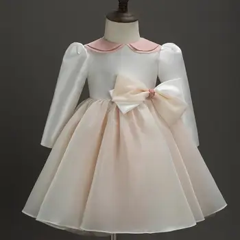 High-end de flori girl rochii pentru nunti copii Roz elegant dress toddler Tul fata pentru sugari rochie de ziua rochie pentru fete de Partid