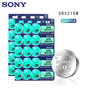 200pcs Sony 379 SR521SW 100% Original D379 SR63 V379 AG0 Baterie de Ceas Buton Monedă de Celule MADE IN JAPAN 100% Original Marca