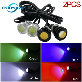 2 BUC 12V 9W 18MM LED Eagle Eye Auto Lumina DRL Daytime Running Lampa spate Impermeabil Semnal Alb Roșu Verde Albastru Masina Lumini de Noapte