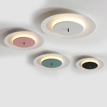Modern, Simplu, CONDUSE de Plafon Lumina Nordic Fier de Copii, Living Rotund Lampă de Tavan Dormitor Restaurant Interior Creativ Corpuri