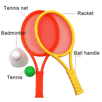 Portabil De Rachete De Badminton Minge De Set Familia Tineret Copii Sport De Agrement Jucărie
