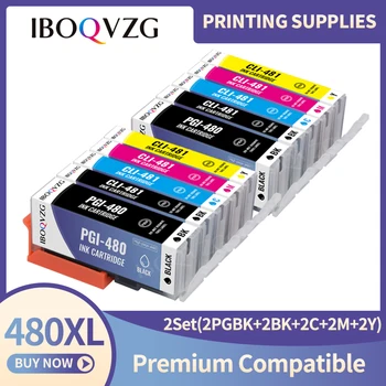 IBOQVZG Compatibil PGI480 CLI481 480 481 XL Plin Cartuș de Cerneală Pentru Canon TS6140 TS6240 TS6340 TR7540 TR8540 TS704 TS9540 TS9541C