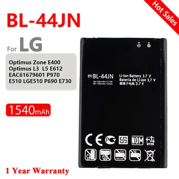 BL-44JN BL 44JN Telefon Mobil Baterie Li-ion pentru LG P970 E730 P690 P693 E510 C660 p698 c660 ms840 L5 E610 E730 E400 Batteria