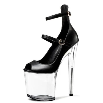 20cm Tocuri Sexy Femei 20cm Platformă cu Toc Înalt Stâlp de Pantofi de Dans 20cm Toc Stilet Glezna Bretele Pompe de Femei