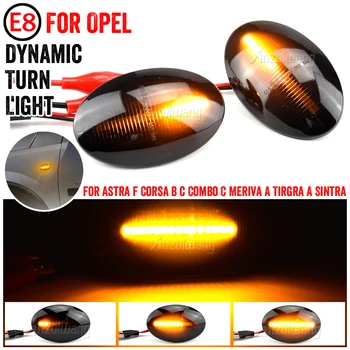 2 buc Dinamic Amber LED de poziție Laterale de Semnalizare Secvențială Lumina de Semnalizare Pentru Opel Corsa B/C, Combo C, Meriva Un Astra F Tirgra O