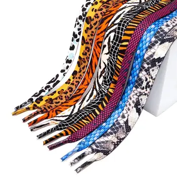 Fashion tv cu Șireturi Adidași șireturi Tiger Snake Print Leopard Șiret 120/140/160CM Pantofi Siruri de caractere Animal Print Șiret