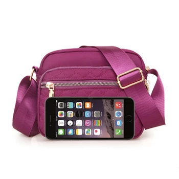 Noua versiunea coreeană de sălbăticie Lingge femei messenger geanta casual multi-strat telefon mobil sac de moda Oxford pătrat mic sac