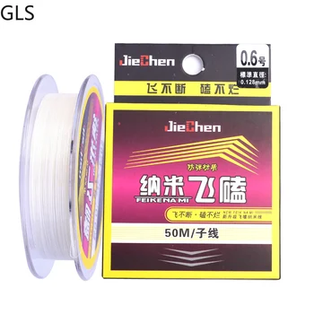 GLS Brand Nou 50M de Înaltă Calitate Anti-muște Nylon Monofilament Linie 1.0 KG-13.5 KG Rezistent la Uzura Buna Linie de Pescuit
