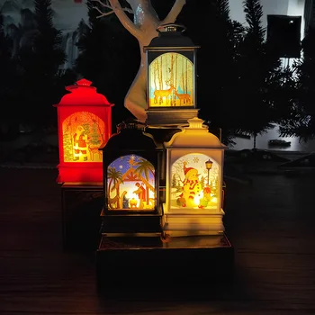2020 Xmas copac de Anul Nou Decor Acasă de Crăciun DIY LED-uri de Lumină Ceai Moș Crăciun Lumanari Lumanari Cuști Suspendate Ornament